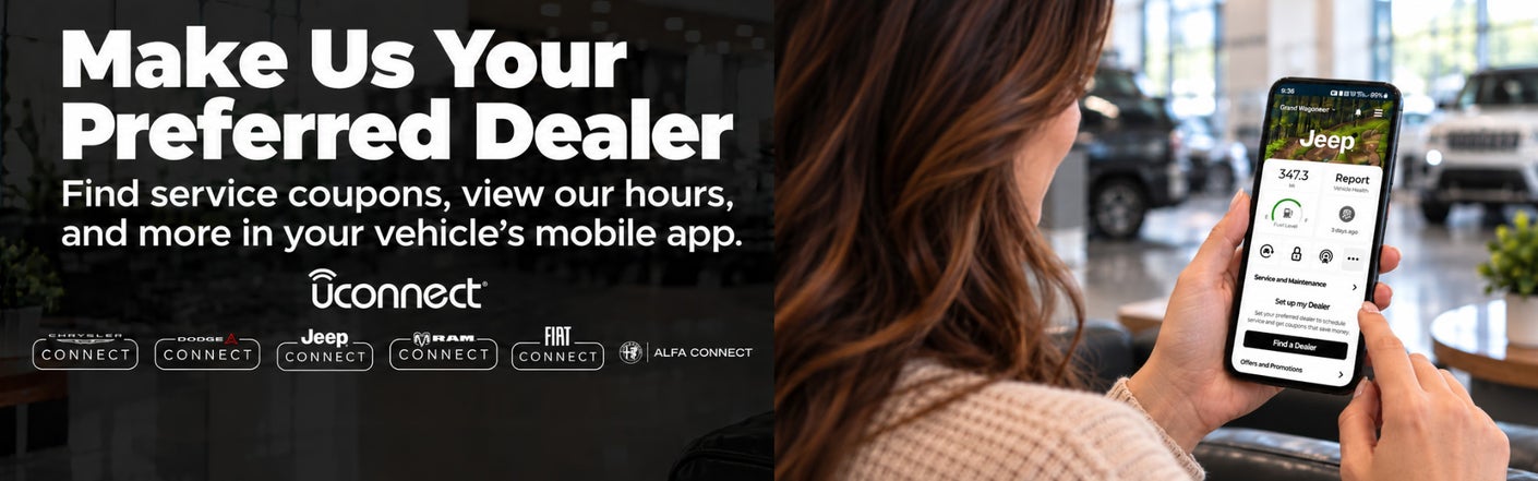 uconnect® make us your preferred dealer | Ed Morse Alfa Romeo in Brandon FL