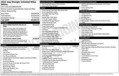 2022 Jeep Wrangler Unlimited Willys