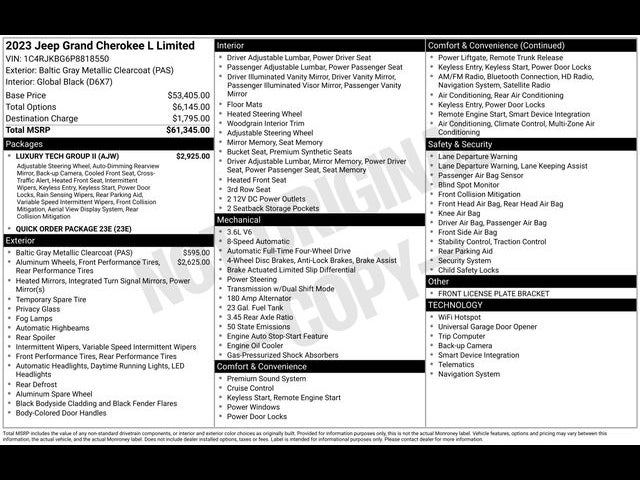 2023 Jeep Grand Cherokee L Limited