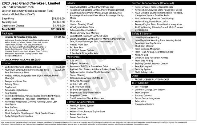 2023 Jeep Grand Cherokee L Limited