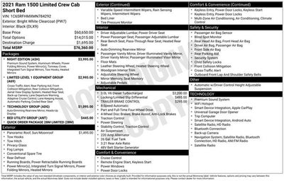 2021 RAM 1500 Limited