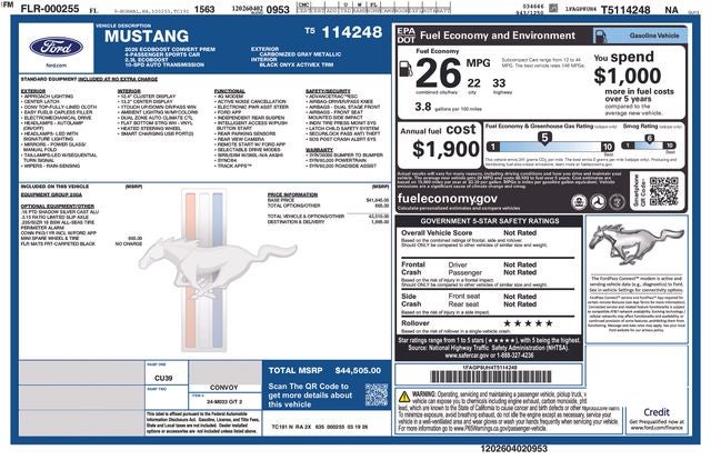 2026 Ford Mustang EcoBoost Premium