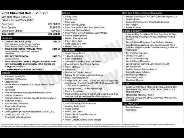 2023 Chevrolet Bolt EUV LT