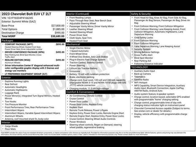 2023 Chevrolet Bolt EUV LT