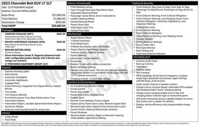 2023 Chevrolet Bolt EUV LT