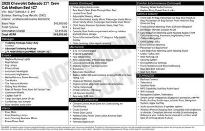 2025 Chevrolet Colorado Z71