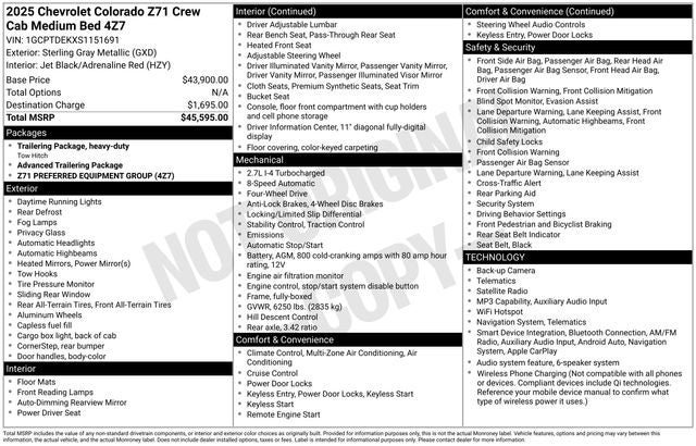 2025 Chevrolet Colorado Z71