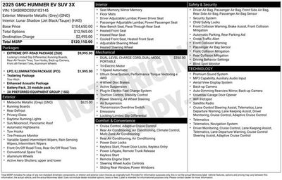 2025 GMC Hummer EV SUV 3X