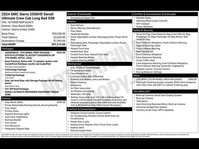 2024 GMC Sierra 2500HD Denali Ultimate