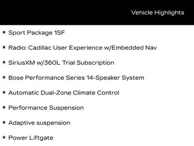 2025 Cadillac XT5 Sport