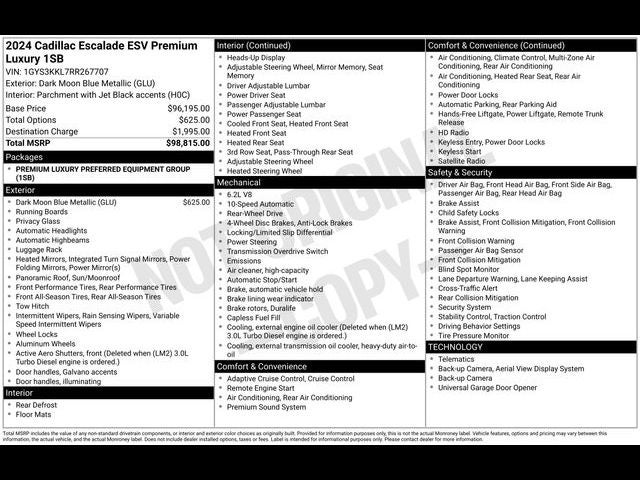 2024 Cadillac Escalade ESV Premium