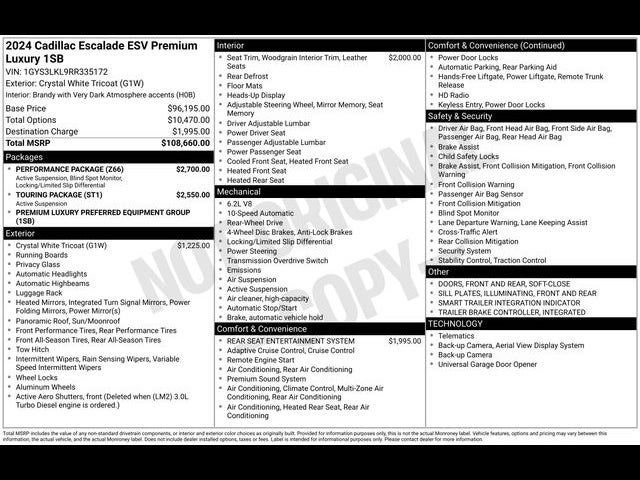 2024 Cadillac Escalade ESV Premium