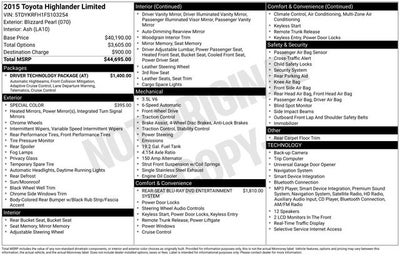 2015 Toyota Highlander Limited