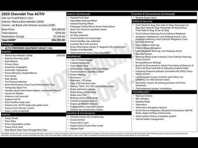 2025 Chevrolet Trax ACTIV
