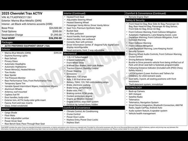 2025 Chevrolet Trax ACTIV