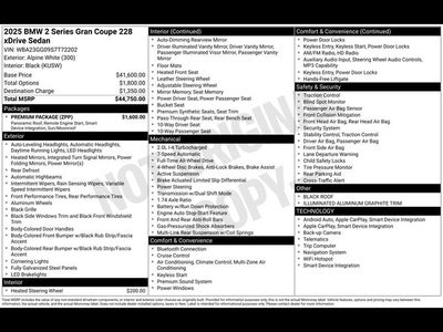 2025 BMW 2 Series 228 xDrive Gran Coupe
